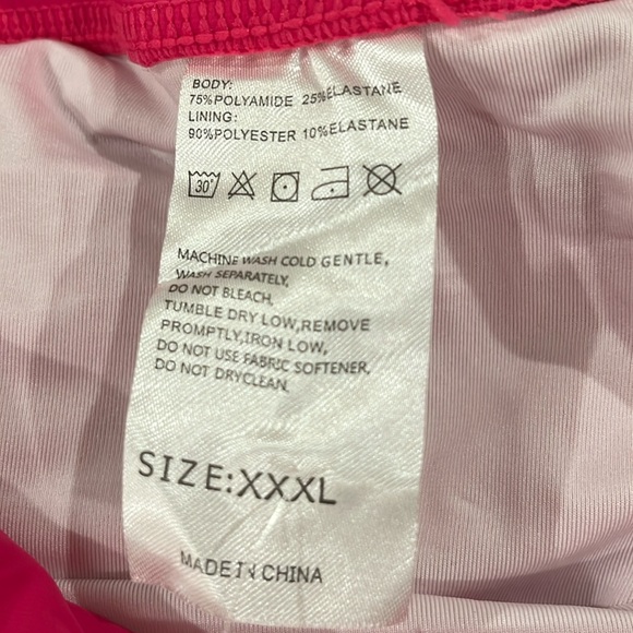 Viodia Women's 3" High Waisted Swim Shorts with Zipper Pocket Quick Dry XXXL - Picture 10 of 10